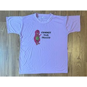 Humor Barney Commit Tax Fraud T-shirt